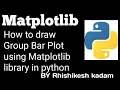 Tutorial 37 How to draw a group Bar Plot using Matplotlib library in python jupyter notebook