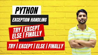 Python Exception Handling Keywords Try Except Else Finally In Hindi