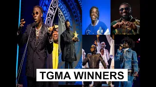 tgma 2024 stonebwoy king promise king paluta nacee and more grab awards see list of winners