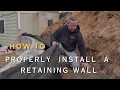 How to Install a Retaining Wall with Geogrid Geotextile Fabric What Most People Get Wrong