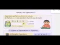 Day 6 part 1 operators in python