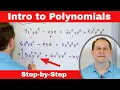 Intro to Polynomials Binomial Trinomial Degrees Simplifying - Fast Method