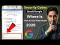 How To See Security Code In Gmail Security Codes For Google Account