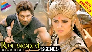 rudhramadevi tamil movie scenes w subtitles allu arjun helps anushka rana nithya menon