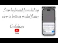 Stop keyboard from hiding view including textfield when inside modal bottom sheet