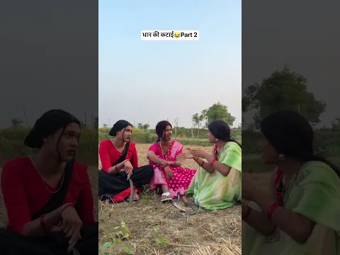 धान की कटाई😂Part 2 #funnyvideos #comedyvideos #viralvideos #anandraja