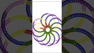Graphics Spiral Design in Python Using Turtle