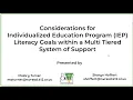 IEP Literacy Goals