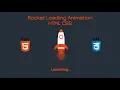 Rocket Loading Animation - Make a Rocket Loading Animation using pure HTML CSS