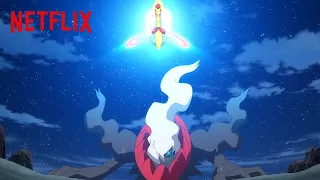 cresselia u0026 darkrai battle pok mon master journeys netflix family