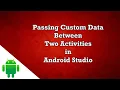 Pass Custom object between two activities in android studio