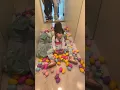 This little girl stole all my kids Easter eggs