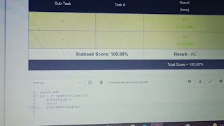 Codechef Starters 27 Division 3 Too many items python code