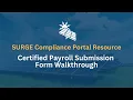 SURGE Certified Payroll Submission Walkthrough