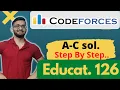 Educational Codeforces Round 126 Division 2 Div 2 Hindi A B C Solved