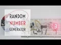 Random number generator circuit without use of coding