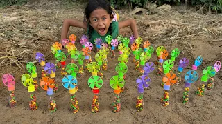 The Mom Shows Off Her Amazing SMART ideas and USEFUL In Forest 🌳 #survival #outdoors #bushcraft #fyp