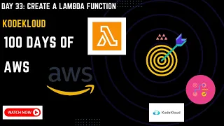Day 33 Create AWS Lambda Function 100 Days of AWS Cloud KodeKloud Engineer Easy English
