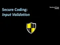 Secure Coding Input Validation
