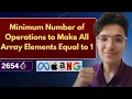 Minimum Number of Operations to Make All Array Elements Equal to 1 LeetCode 2654