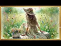 Download Lagu Vintage Wildflowers Painting with Music | Gold Framed TV Art with Music | TV Art Screensaver 4K 2hrs