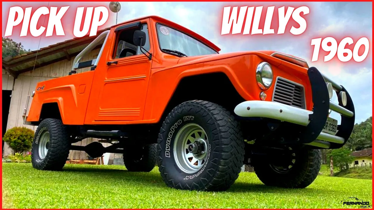 PICK-UP JEEP WILLYS 1960 "BRUTA E COM MUITOS DETALHES FEITO PELO PROPRIETÁRIO"