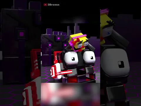 Square Pacman VS MANY-EYES SQUAREBOT