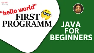 Java Tutorial for Beginners in Hindi First Program in Java Hello world in Java