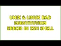 Unix Linux Bad substitution error in zsh shell 3 Solutions