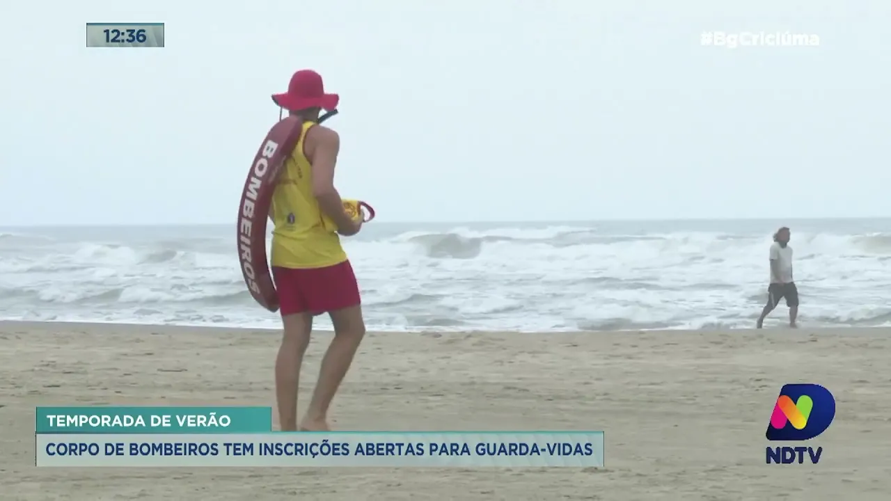 Temporada a vista: Corpo de Bombeiros tem inscrições abertas para guarda-vidas