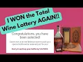 I won the total wine Lottery AGAIN