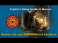 Crymic s Setup Macro Guide for FoundryVTT