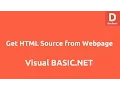 Get HTML Source from Webpage using VB Net