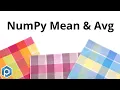 Python NumPy Mean and Average