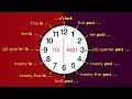 Telling the time in English