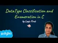 Datatype Classification and Enumeration in C C in Tamil Logic First Tamil