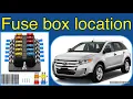 The fuse box location on a 2014 Ford Edge