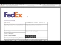 Fill-in FedEx Commercial Invoice Template PDF