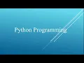 Basics - Python Installation Environment Python Programming Series