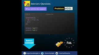 Simple but tricky JavaScript Interview Questions Variable scope
