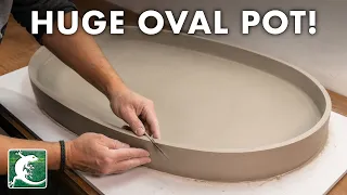 How to Build a Huge Oval Bonsai Pot from Clay Slabs