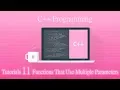 C Programming Tutorials 11 Functions That Use Multiple Parameters