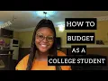HOW TO BUDGET YOUR MONEY AS A NIGERIAN COLLEGE STUDENT Money Management Tips