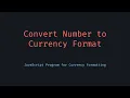 Format Number as Currency