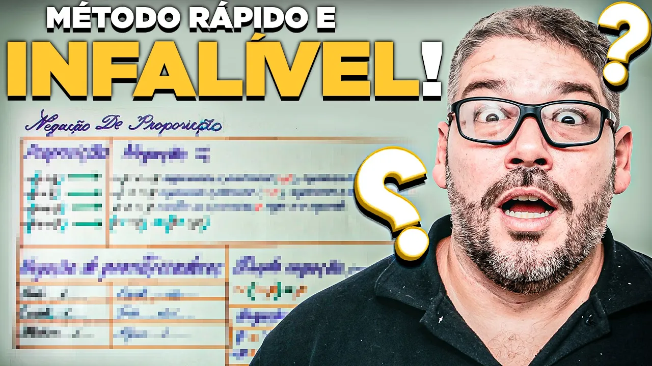Domine a Negação do 'Se, e Somente Se' e Acerte 90% das Questões de Raciocínio Lógico! 🔥