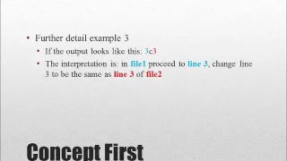 The diff command