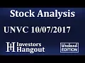 UNVC Stock Analysis 10-07-2017