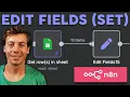 n8n Edit Fields Set Node Transform Data Like a Pro