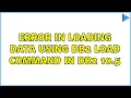 Error in loading data using DB2 load command in DB2 10 5
