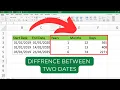 How to Calculate Difference Between Two Dates in Excel